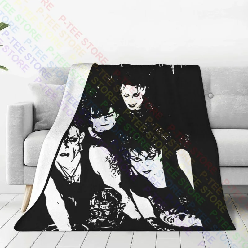 Alien Sex Fiend Band Photo Blanket Shaggy Comfort Breathable Faux Fur Throw Machine Washable