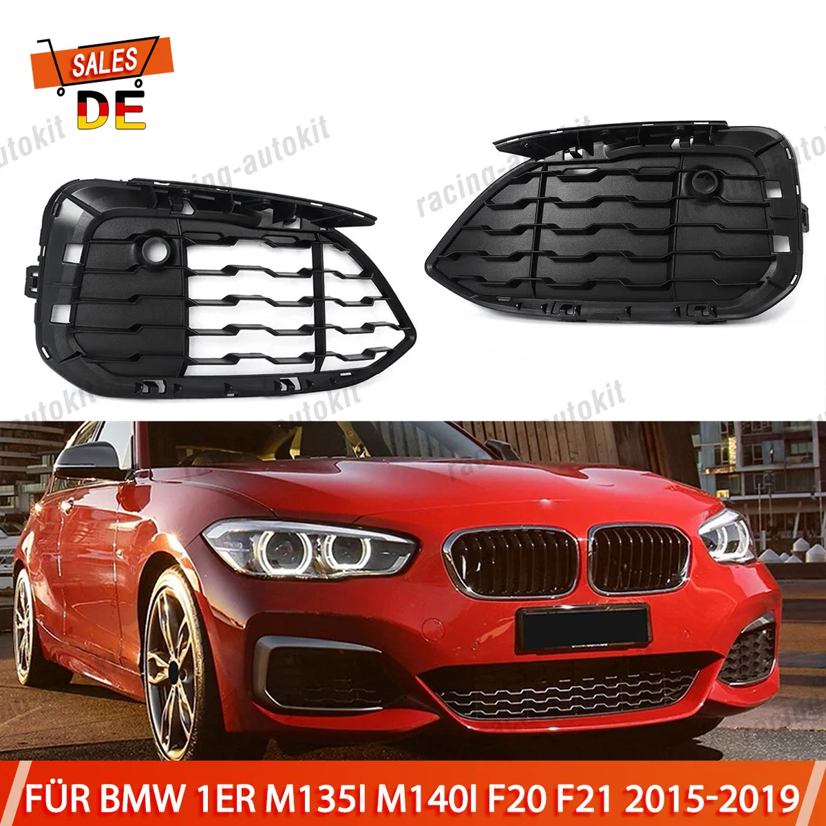 Paraurti anteriore Fendinebbia Griglia di copertura per BMW F20 F21 M135i M140i 114d 116d 118d 120d 125d Lci 2015 2016 2017 2018 Sinistra Destra