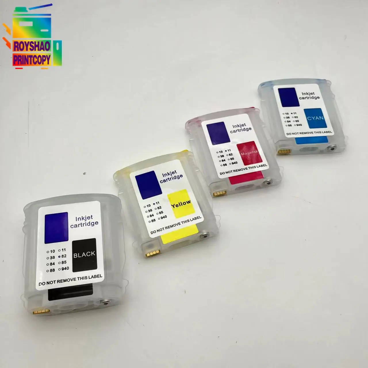 2sets 10 82 Refillable Ink Cartridge With Arc Chips For HP Designjet 500ps 800 800ps Plotters For HP10 HP82 HP500 HP800 Printer