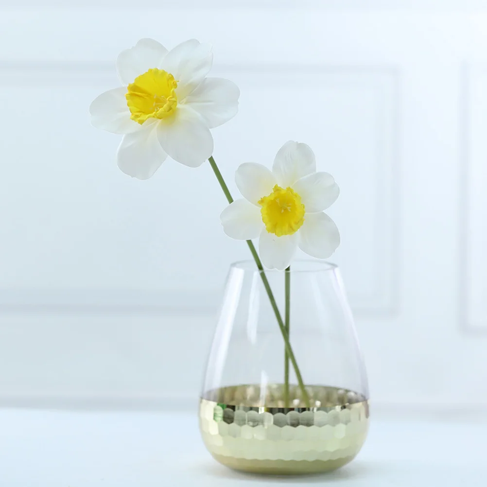 

9Pcs Simulated Daffodil Flower Set Real Touch Premium Material Indoor Outdoor Home Garden Decor Holiday Party Wedding