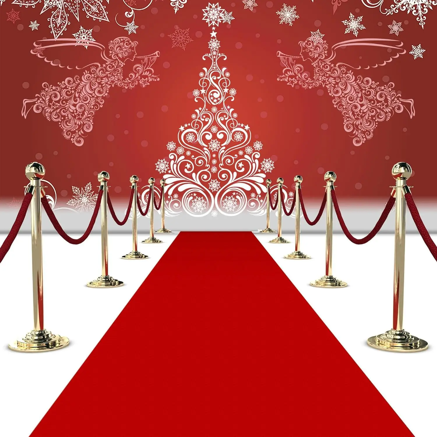 Red Thick Wedding Aisle Carpet, Suitable for Proposal Parties, Holiday Events, Hotel Aisles in Modern and Popular Style