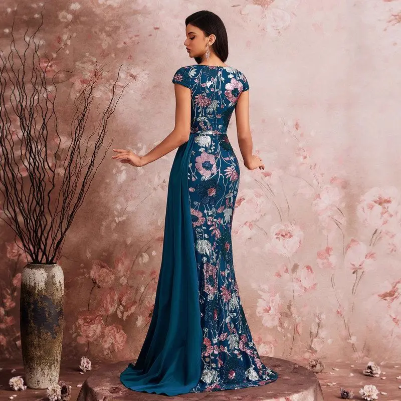 Ele كبير الحجم مساء الدكتور مع حبة الربط V-Ne طويل Sve للعشاء الاسمية الزفاف الكرة أمي الدكتور البوليستر