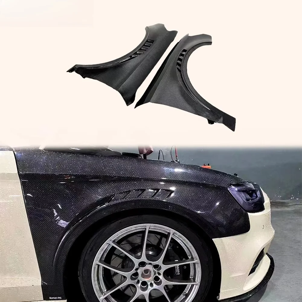 

For A3 S3 RS3 Sedan 12-20 Carbon KZB Front Bumper Side Vented Fender Pair