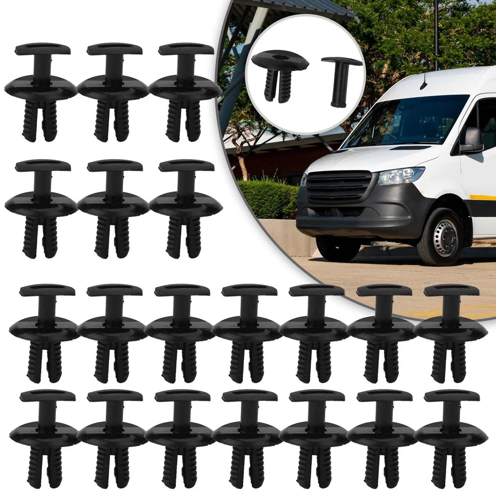 Wheel Arch Lining Trim Clips  20PCS  Reliable and Convenient Attachment  Suitable for Mercedes Sprinter & Vito