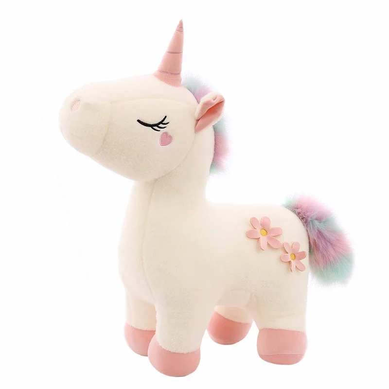 Large Size Unicorn Doll Kawaii Unicorn Plush Toy 30-70CM Soft Stuffed Animals Horse Doll Pillow Toy for Boy Girl Christmas Gifts