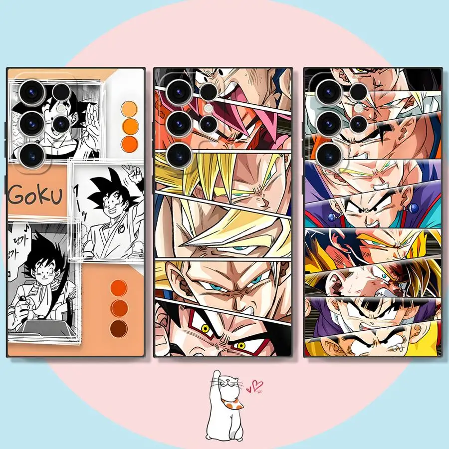 

Dragon Ball LAYER Cool Goku Case for Samsung Galaxy S24Ultra S24 S21 S23 FE S20 FE S21+ S25 Ultra S22 Plus Soft Shell