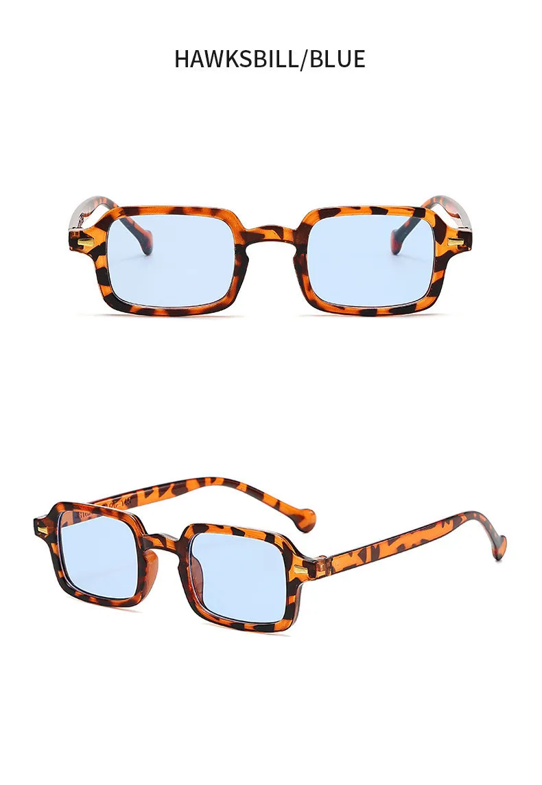 Luxus Rechteck Sonnenbrille Frauen Vintage Marke Designer Quadratische Gläser Shades Anti-glare UV400 – Detail 10