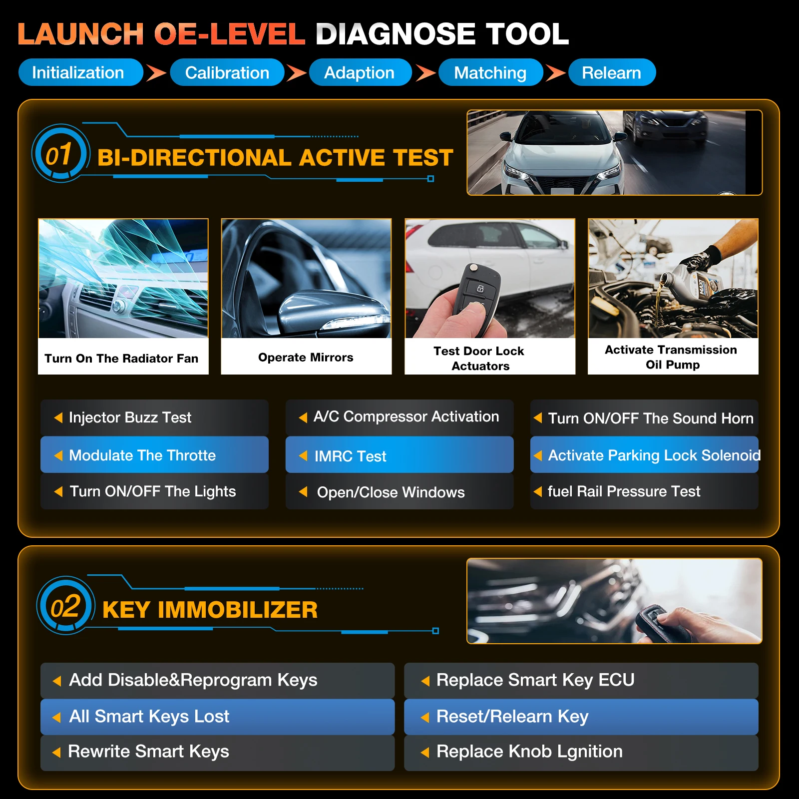 LAUNCH X431 Creader Elite Car  - огляд і ціна Obd2 Scanner Mileage Correction