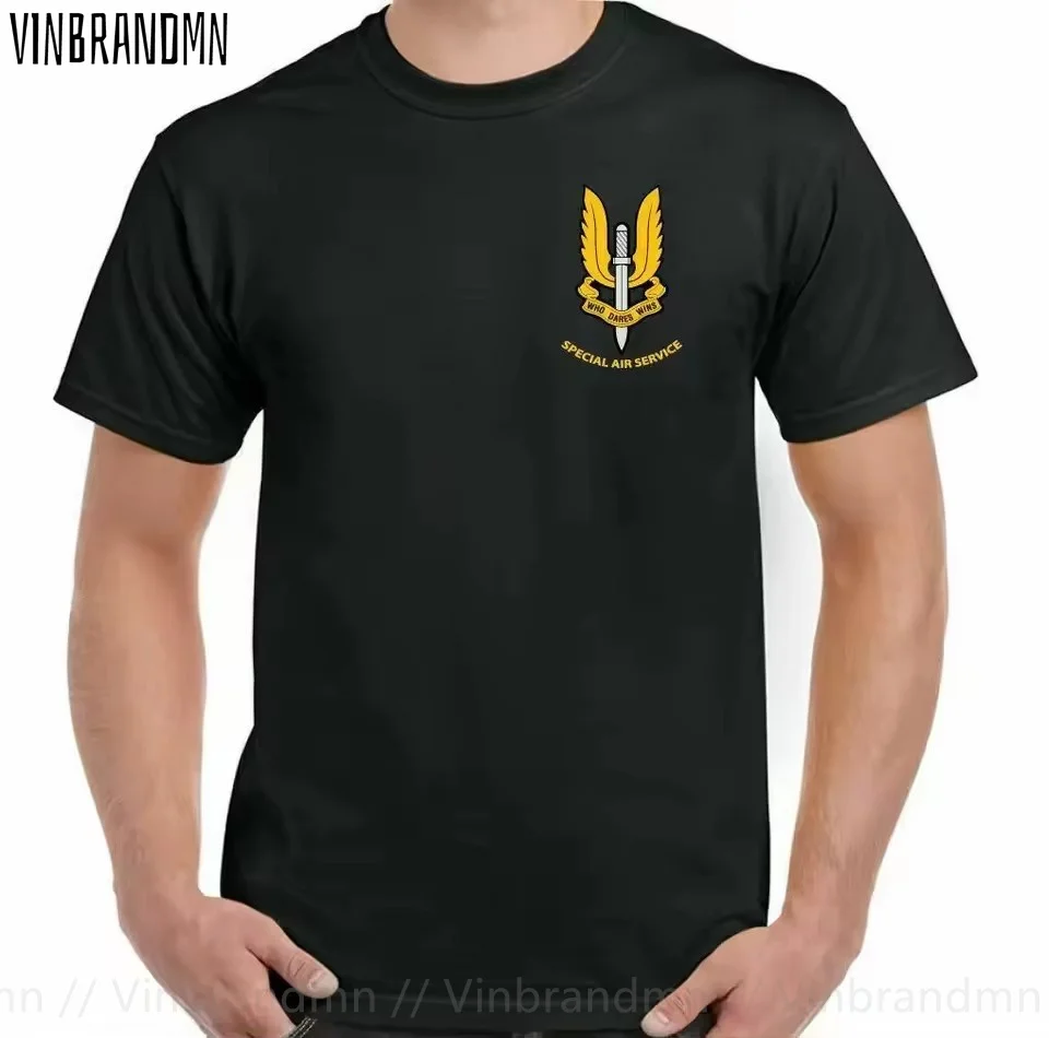 Special Air Service British Forces Elite Fashion Men T-Shirts Classic Vintage UK SAS T Shirt Casual Clothing Summer Tee Shirt