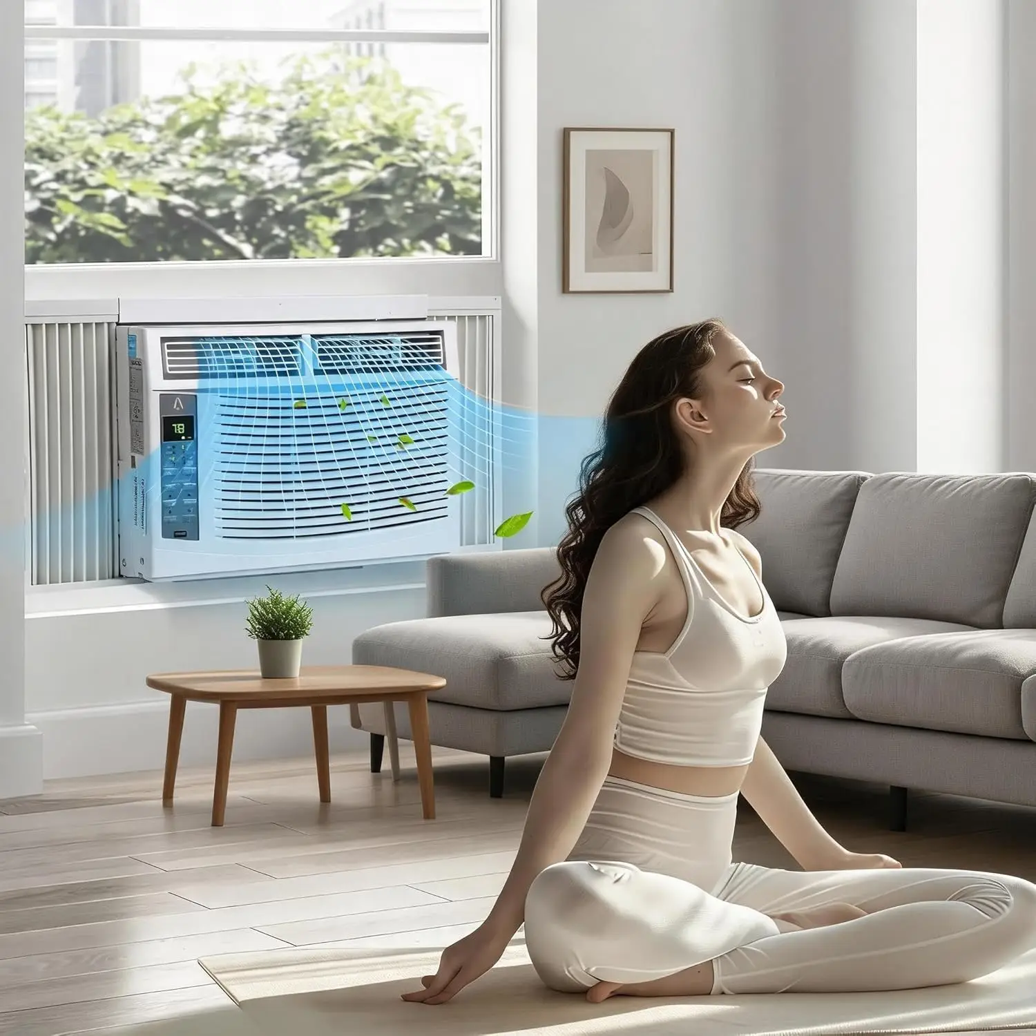 

Garvee Alexa Compatible 6000 BTU Window Air Conditioner 2 Pack, WiFi & Remote Control In-Window AC Unit, Quiet 50 dB for Rooms Up to 350 Sq.Ft
