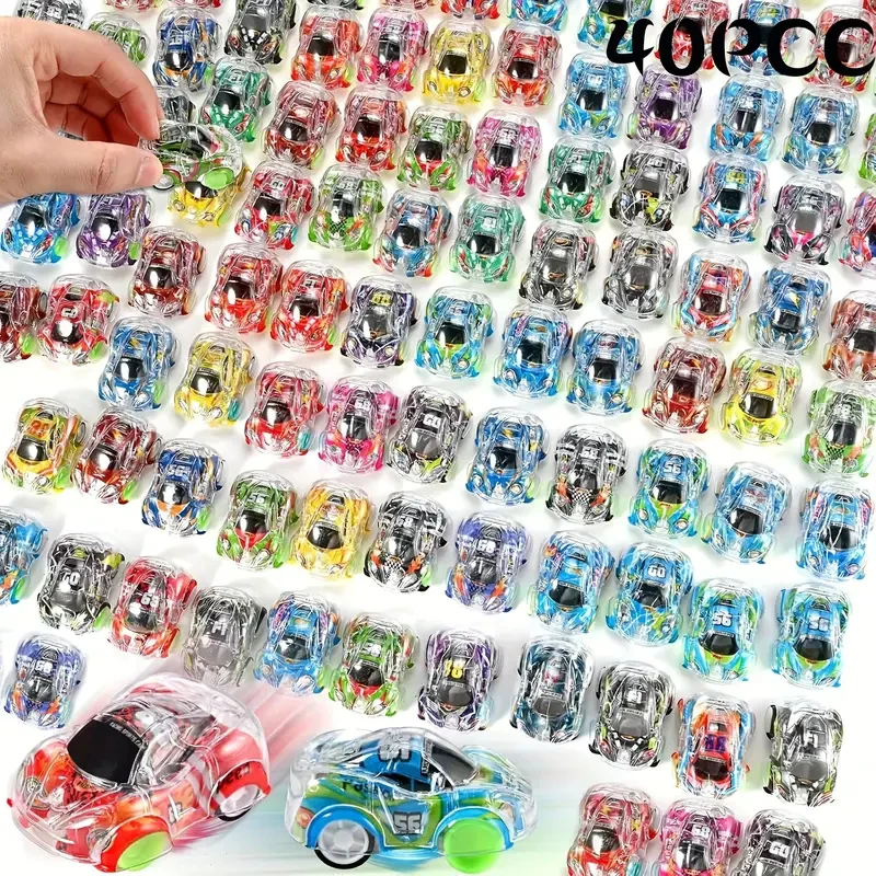 20/40 個ミニプルバックカーセット、プルバックレーシングカー、バルクおもちゃパーティー記念品宝箱、ピニャータフィラー、ギフトバッグフィラー