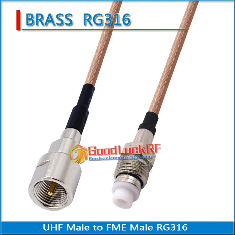 

1X Pcs High-quality FME Male to FME Female Plug RF Connector RG316 Pigtail Jumper Extend Cable Low Loss