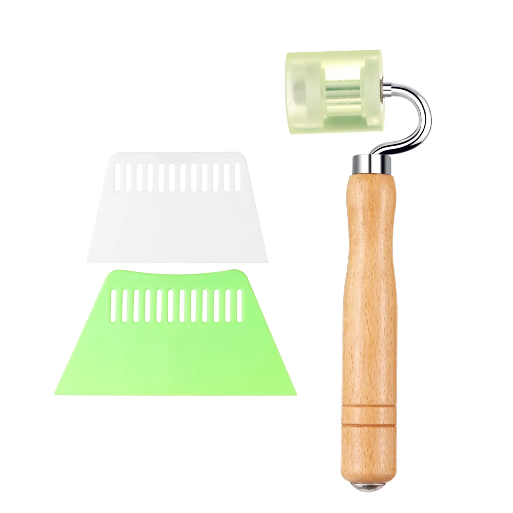 Home Improvement Handle Craft Sculpture Non-slip Knife Squeegee Wallpaper Tools Seam Roller Film Scraper Kit