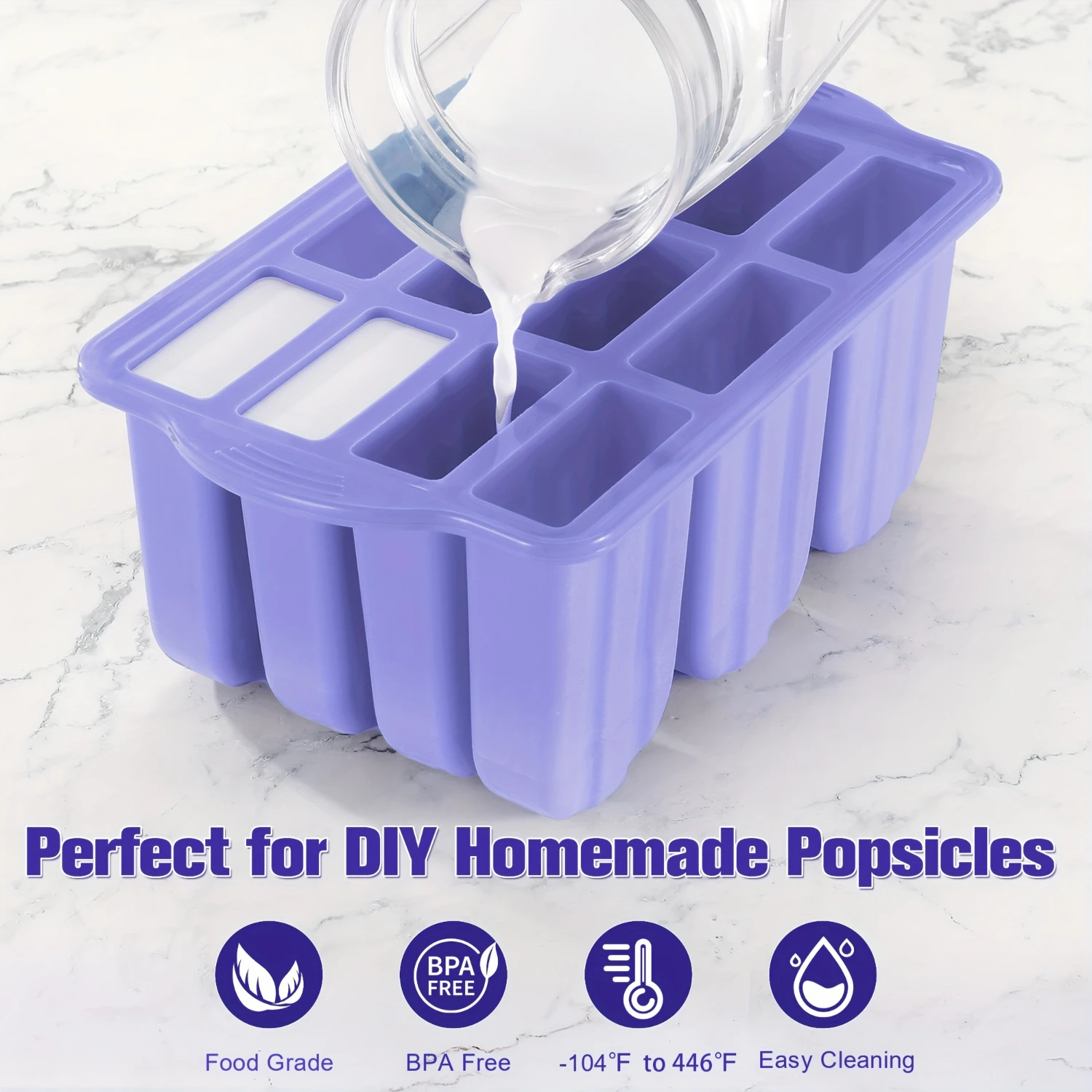 مجموعة واحدة، قالب المصاصة، قالب المصاصة الإبداعية، قالب المصاصة السيليكون، قالب الآيس كريم، صندوق مكعبات الثلج، قالب المصاصة المنزلية، Sa