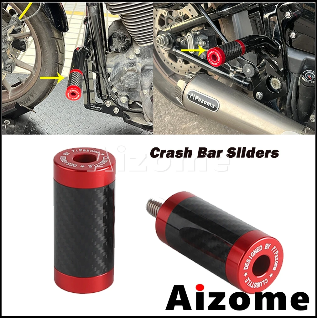 

Club Style Saddlebag Frame Sliders Crash Protection Motorcycle Highway Peg Anti Crash Billet Slider For Harley Street Road Glide