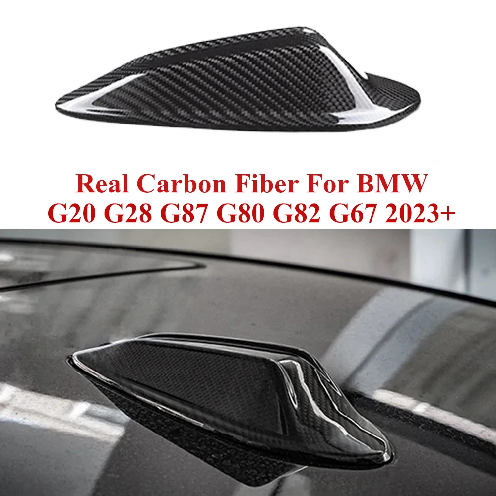 Real Carbon Fiber Shark Fin Antenna Cover For BMW 3 Series G20 G28 M2 G87 M3 G80 M4 G82 X7 G67 2023 IN