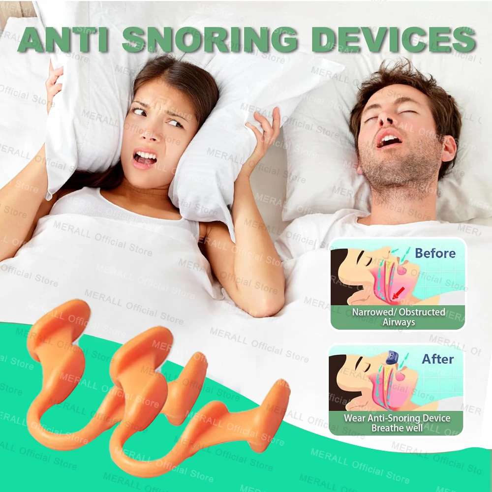 Anti Snoring Nasal Dilator Improve Sleep Silicone Nose Clip Sleeping Aid Snore Stopper Anti-Snoring Devices Help Breathe
