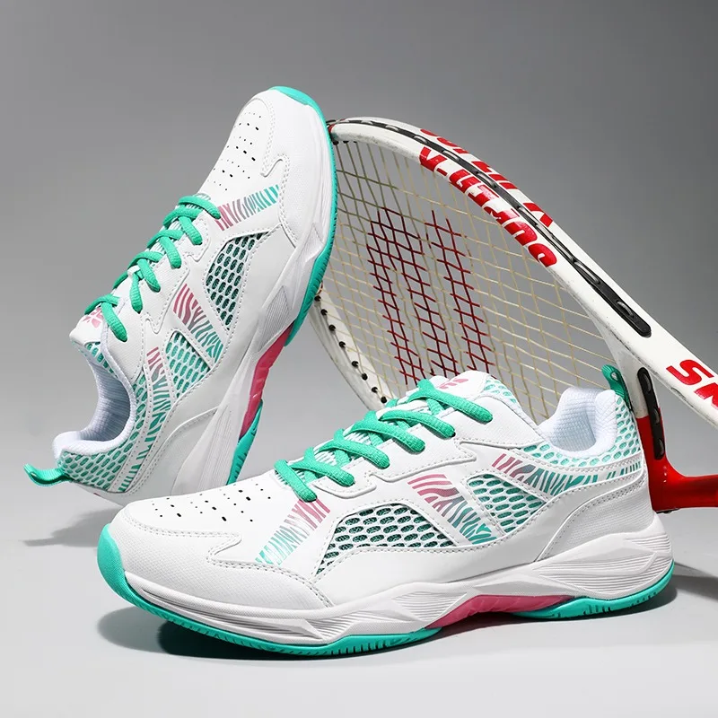 Professional Badminton Shoes Mesh Breathable Tennis Shoes Super Light Indoor Court Shoes Hard-Wearing Table Tennis Shoe Unisex