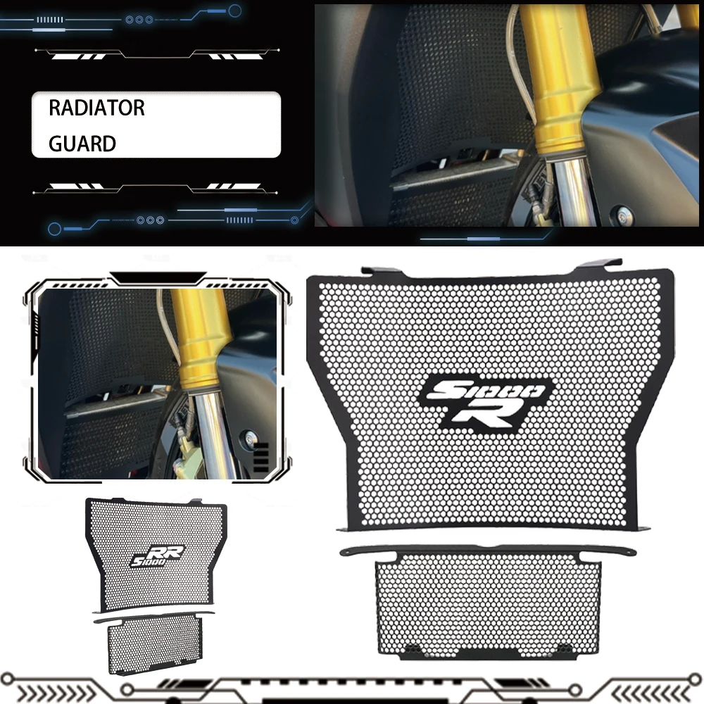 

Motorcycle FIT FOR BMW S1000R S1000 R S 1000R 2013-2020 2019 2018 2017 Radiator Grill Guard Cover Protector Protection 2016 2015