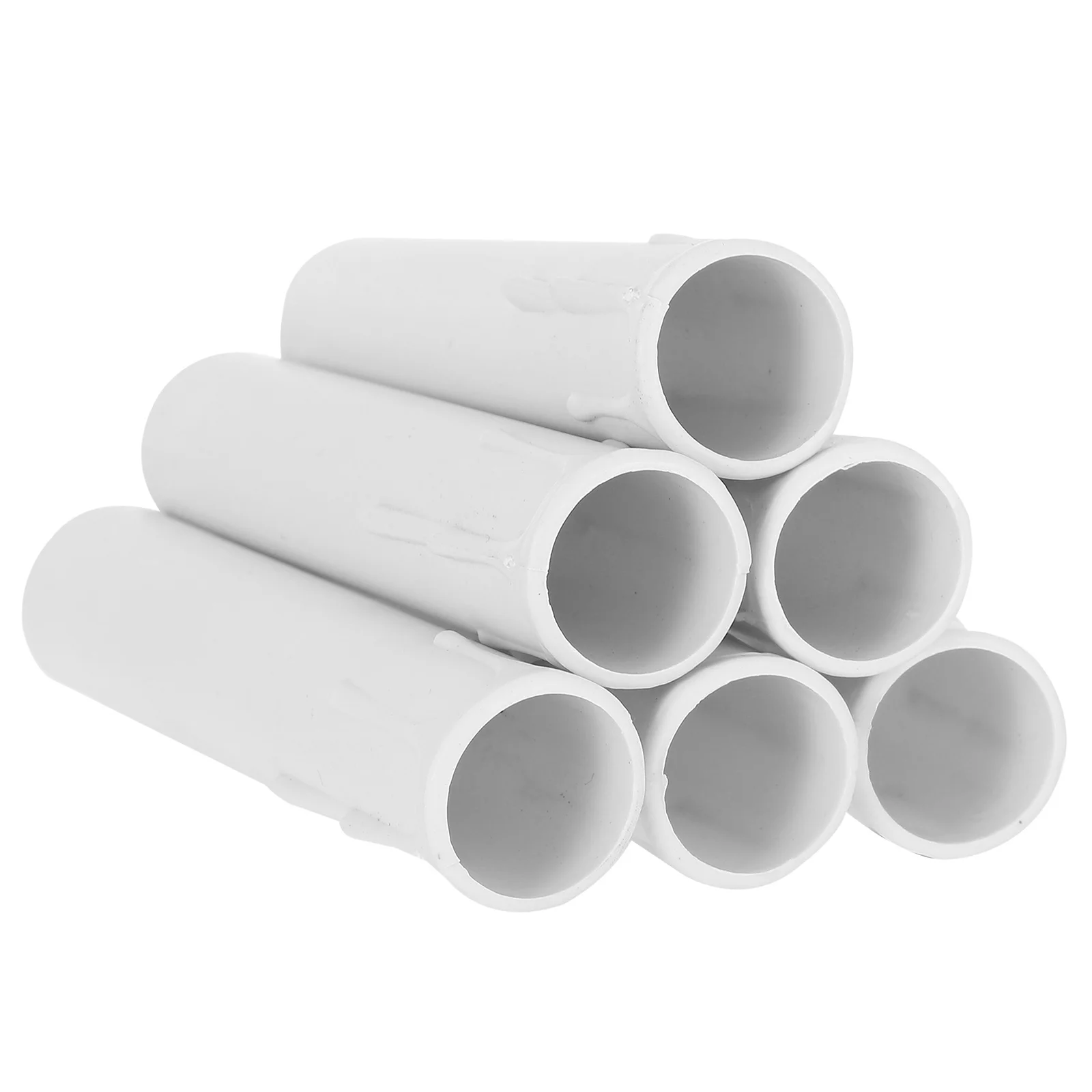 20 pçs tubo de plástico lágrima design suporte da lâmpada decorativa para velas led festa casamento iluminação base manga