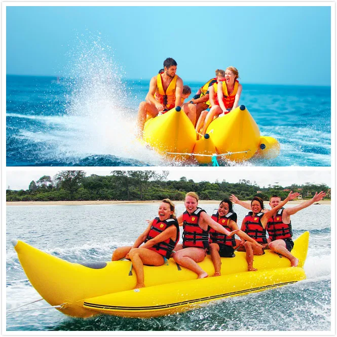 

10 Riders In-line Water Banana Boat Flyfish Ski Tube Inflatable Towable Boat For Beach Jet Ski