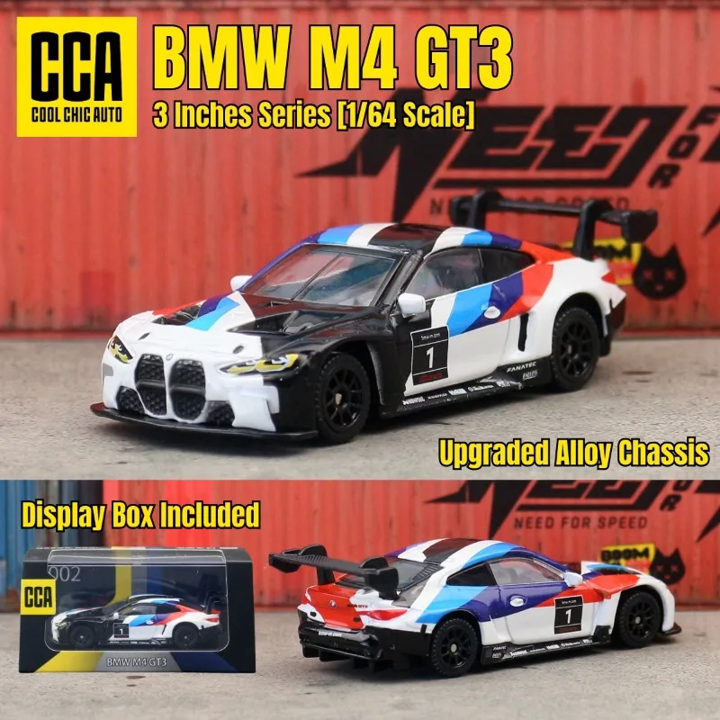 Simulatie 1:64 Schaal BMW M4 GT3 X5M Lambor STO Legering Model Auto met Display Box Collectie Spelen Voertuigen Speelgoed Home Decor jongen