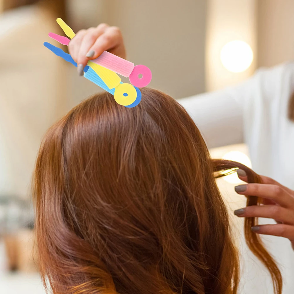 

30pcs Sponge Curlers for Short Medium Hair Soft Comfortable Styling Tool Thick Curly Women Curling Rods Natural Hair