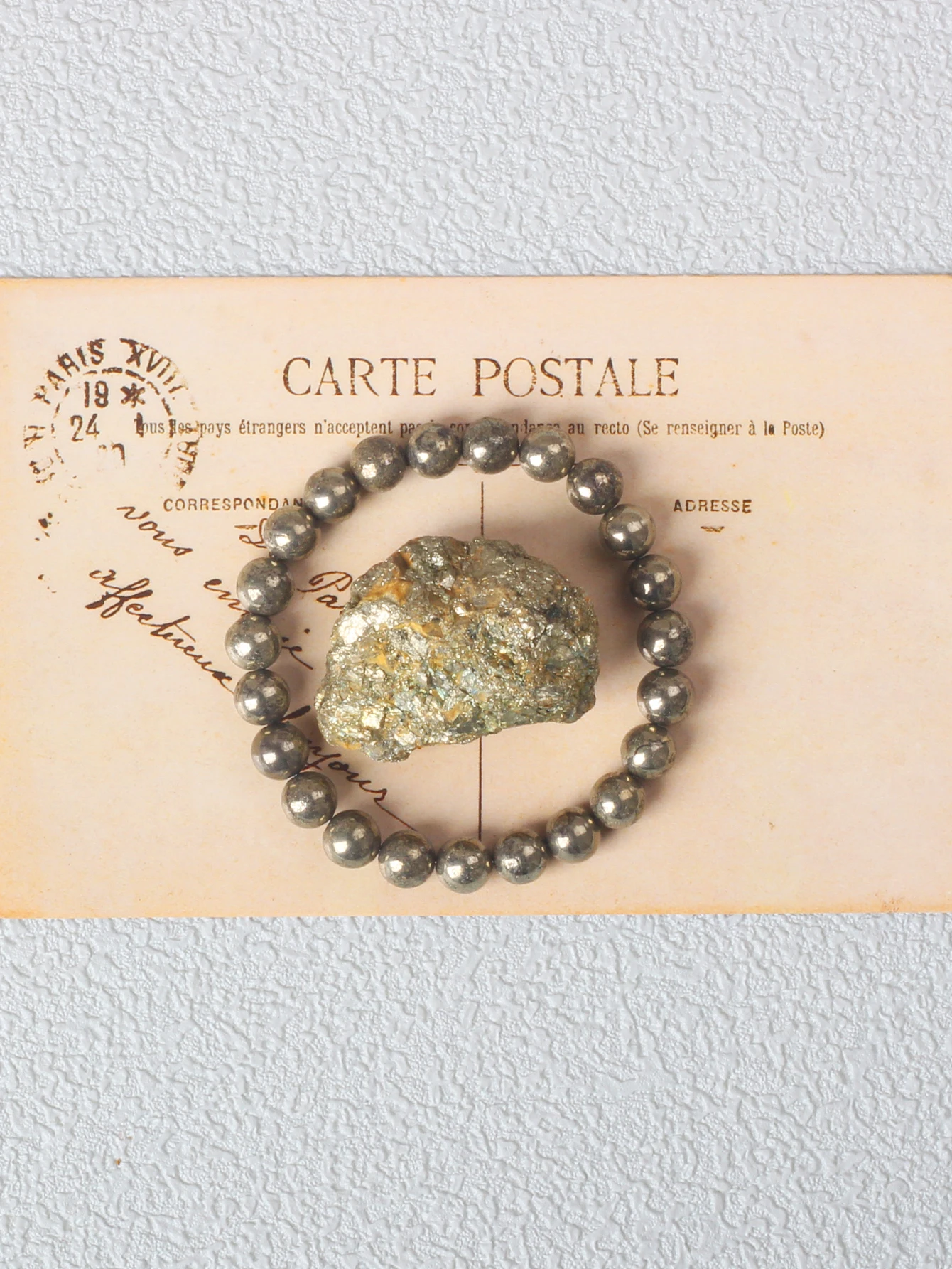 6/8MM Natural Pyrite Stone Bracelet for Men Promoting Blood Circulation Healing Energy Meditation Women Bracelets Jewelry Gifts