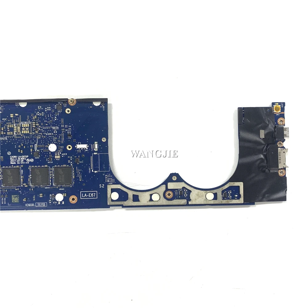 Imagem -06 - Placa-mãe Portátil para Dell Caz60 La-e671p Dell Xps 13 9370 16g Ram I78550u 0xnrd5 0w970w Cn0w970w Ddr4