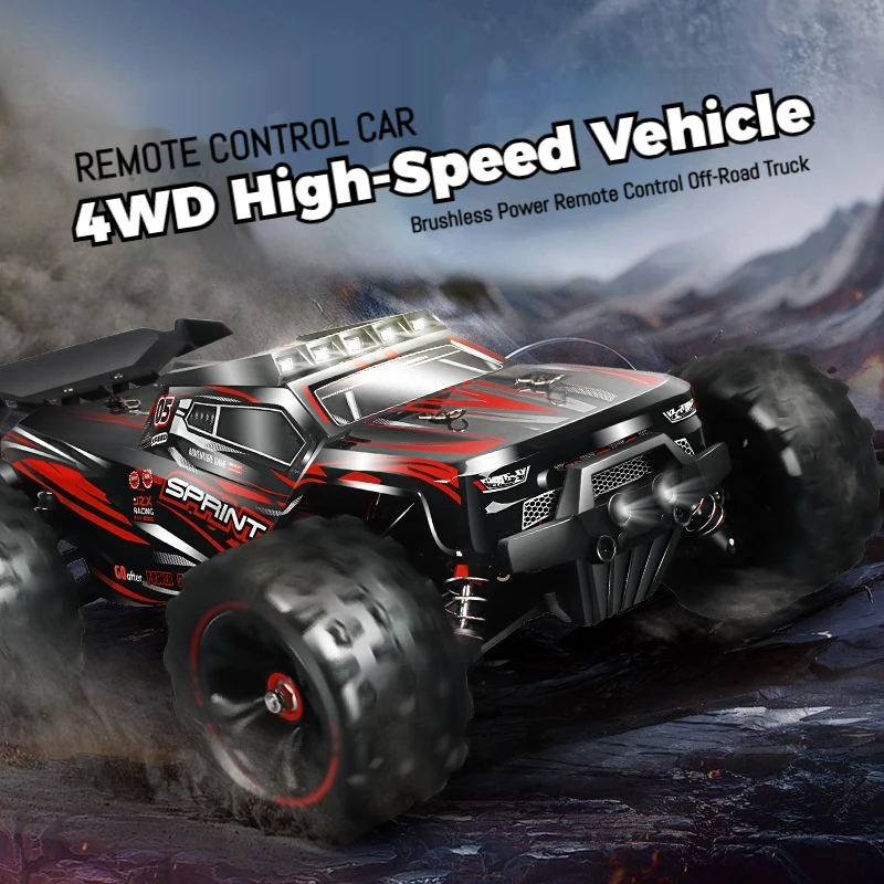 Tengsu Brushless RC Car 4WD High Speed Off-Road Racing Drift Vehicle Rechargeable Electric Remote Control Truck for Adults Toy