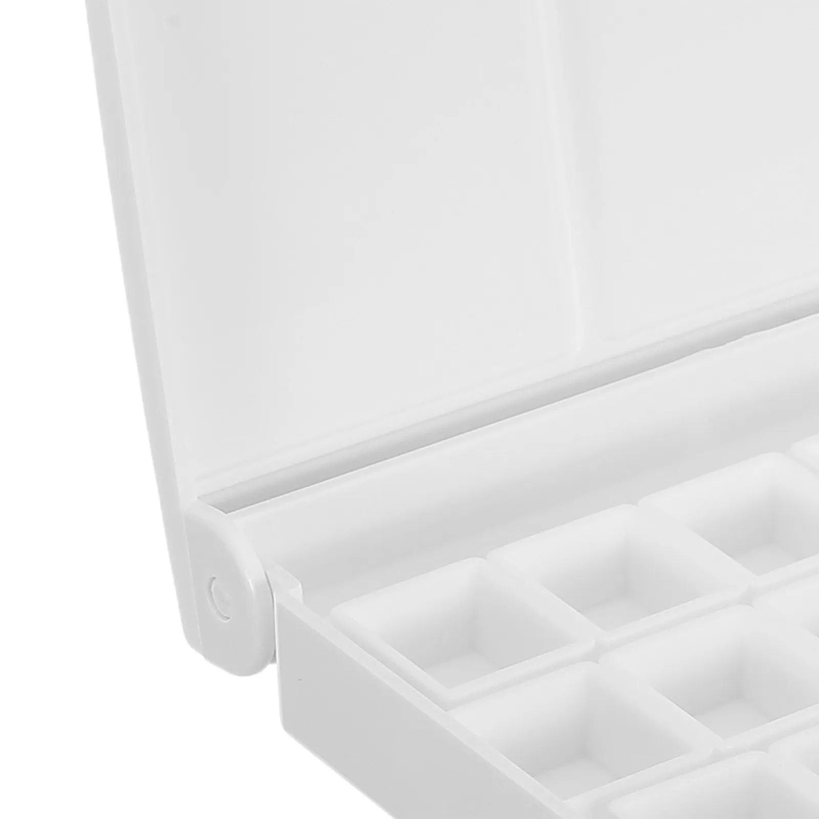 Watercolor Palette Box Wells Plastic Paint Tray Flip Lid Secure Closure Mixing Tray for Outdoor Travel Painting