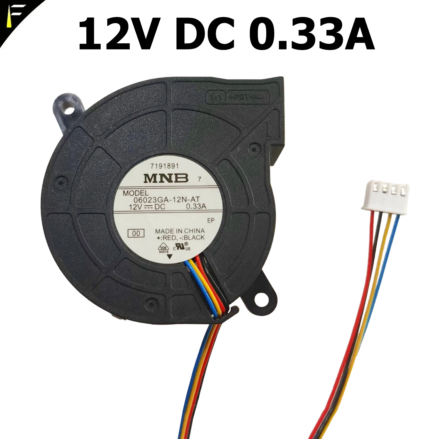 4 pieces NMB 06023GA -12N-AT 12V 0.33A 6cm Projector / Beam Light Centrifugal Turbine Blower 6023 Cooling Fan