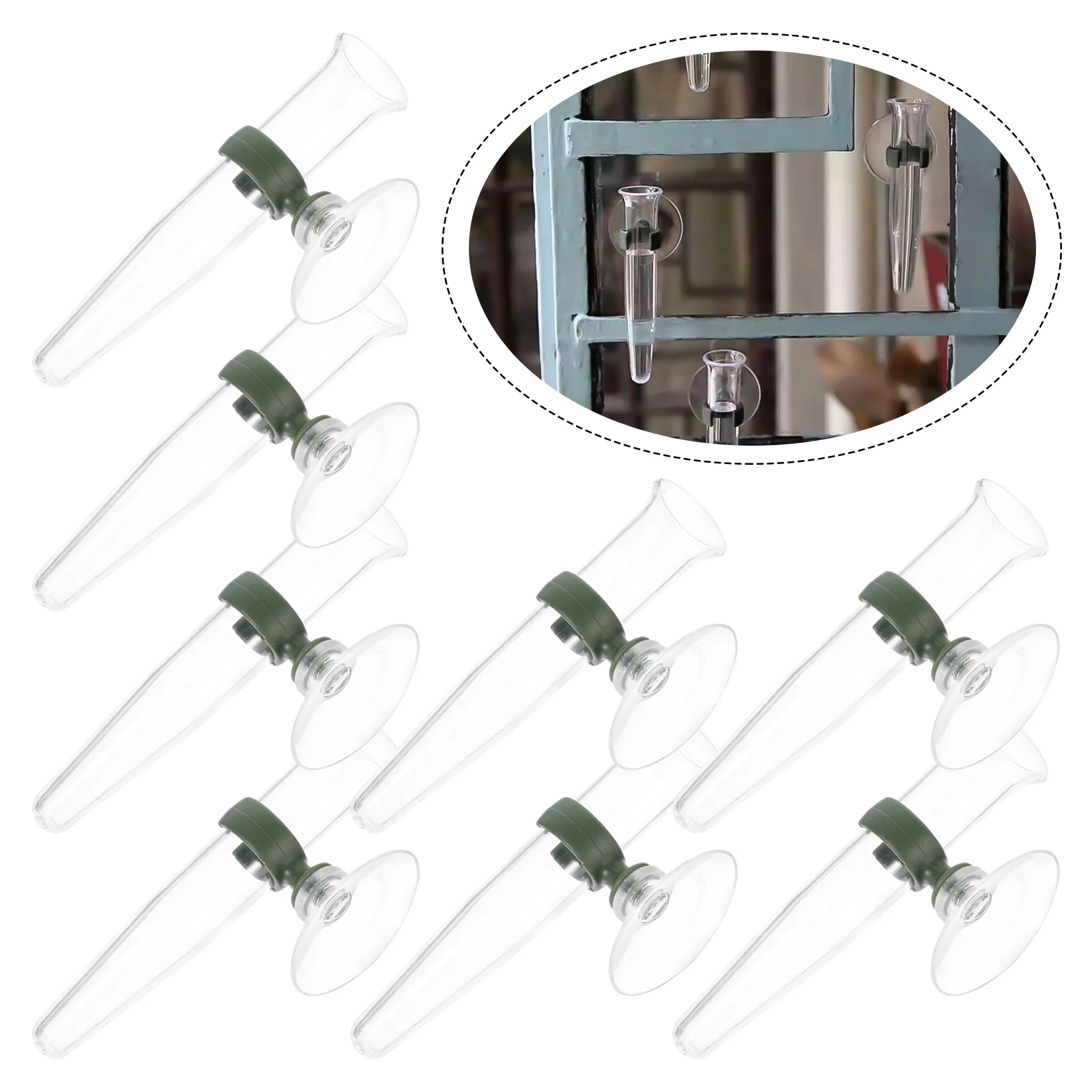 8 Pcs Flower Preservation Tube Long Stem Shop Water Storage Liquid Pipe Suction Buckle Orchid