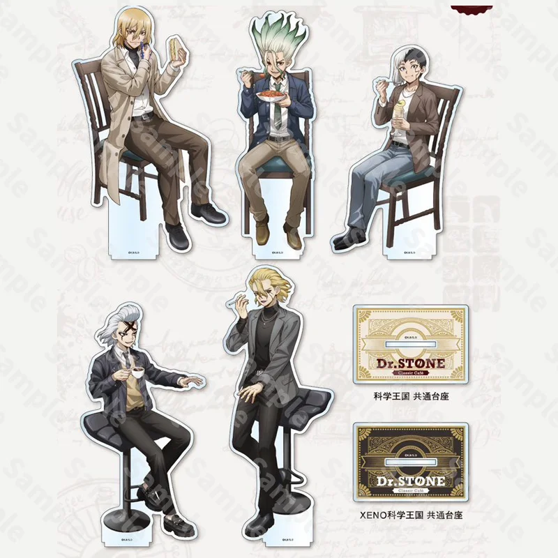 Game Hyoga Kuromu Ukyo Ishigami Senku Asagiri Nanami Ryusui Acrylic Stand Doll Anime Figure Model Cosplay Toy for Gift