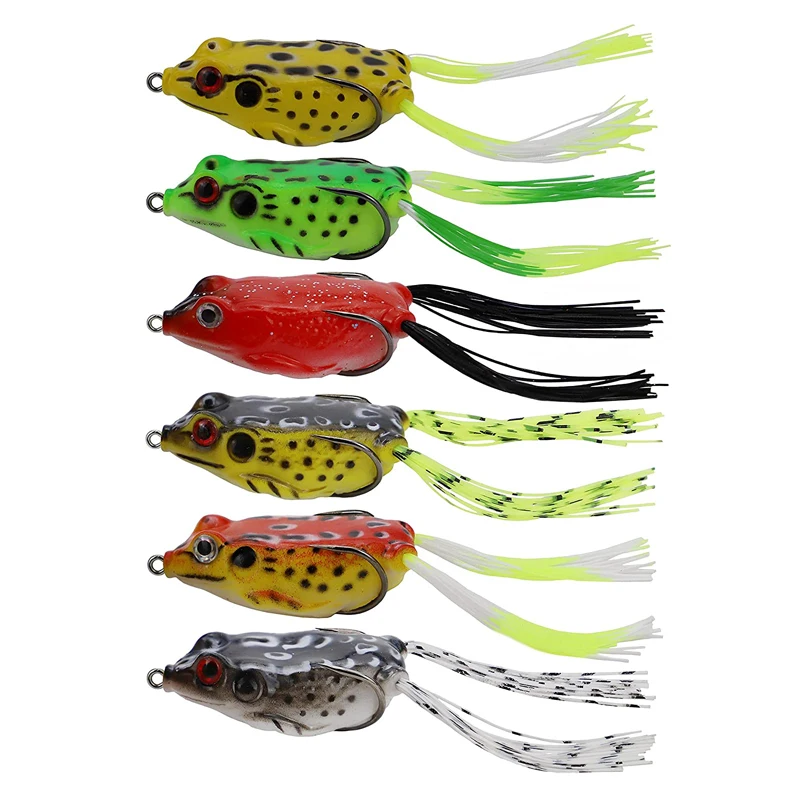 12pcs/lot Lifelike Soft Small Jump Frog Engaging Bait Silicone Bait for Crap Fishing Gear Crankbait Crankbaits Mixed 12Colors