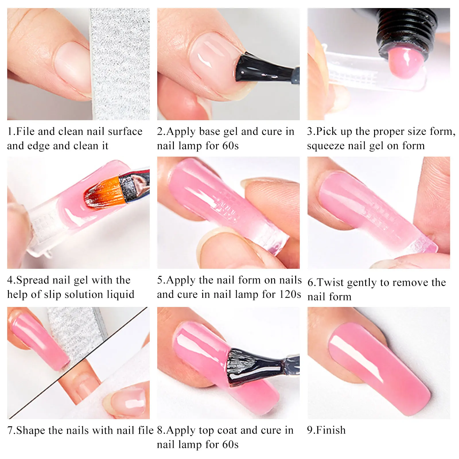 تمديد سريع هلام مجموعة طلاء الأظافر تمديد تمرغ هلام عدة مسمار الفن الاكريليك هلام الورنيش كيت للمبتدئين شبه دائم هلام #3