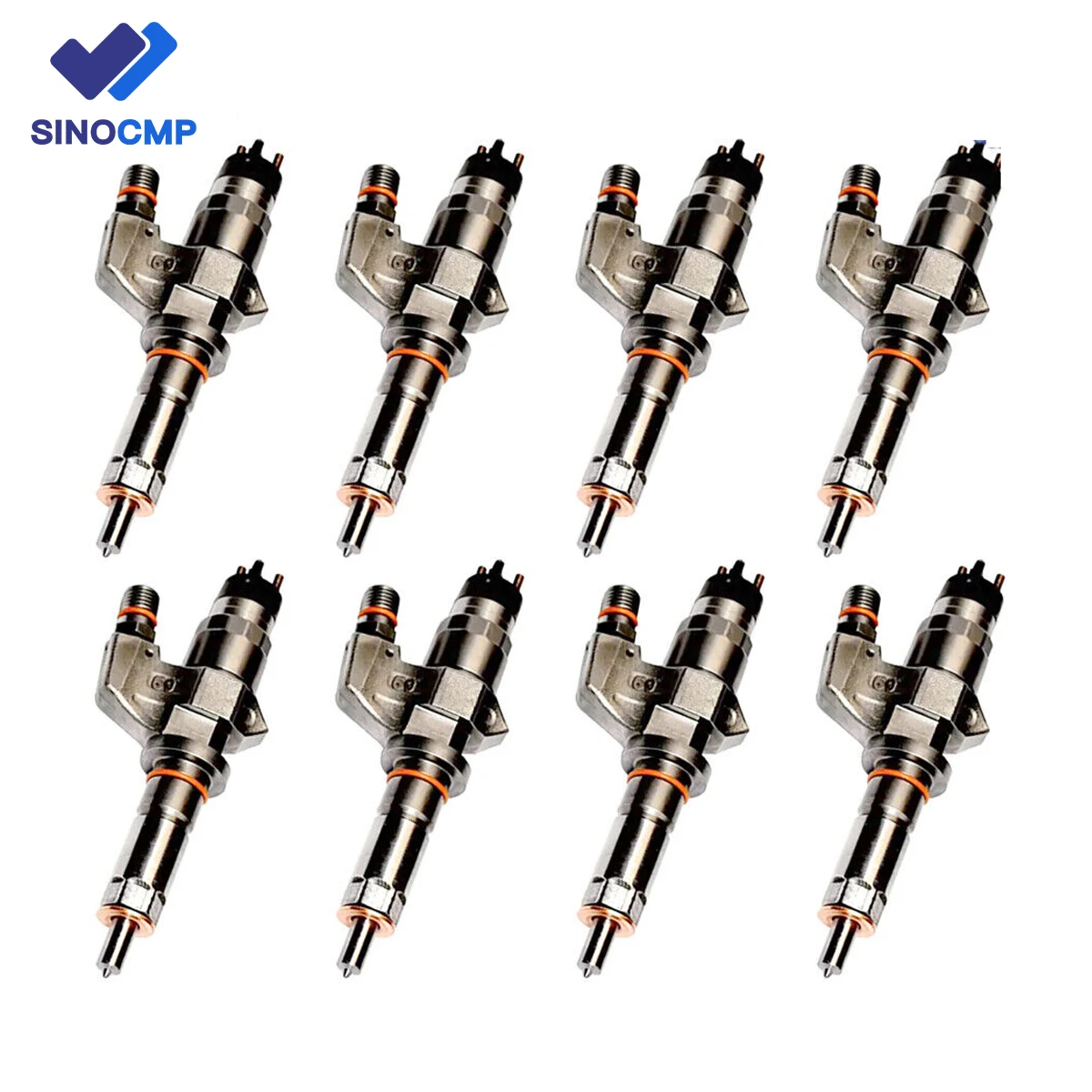 

8pcs 0445120008 0986435502 97729095 97720661 97720604 New Fuel Injectors for 2001-2004 Duramax LB7 Bosch 6.6L Diesel