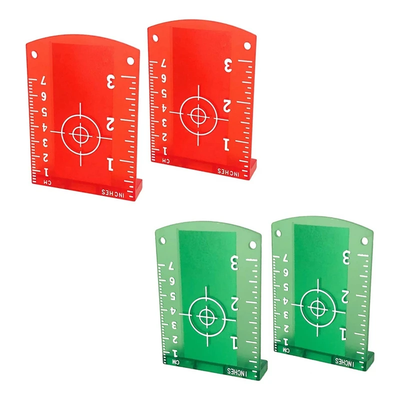 Lasers-Targets, 2 Pack Magnetic Floor Lasers-Targets Card Plate For Beam Lasers-Level