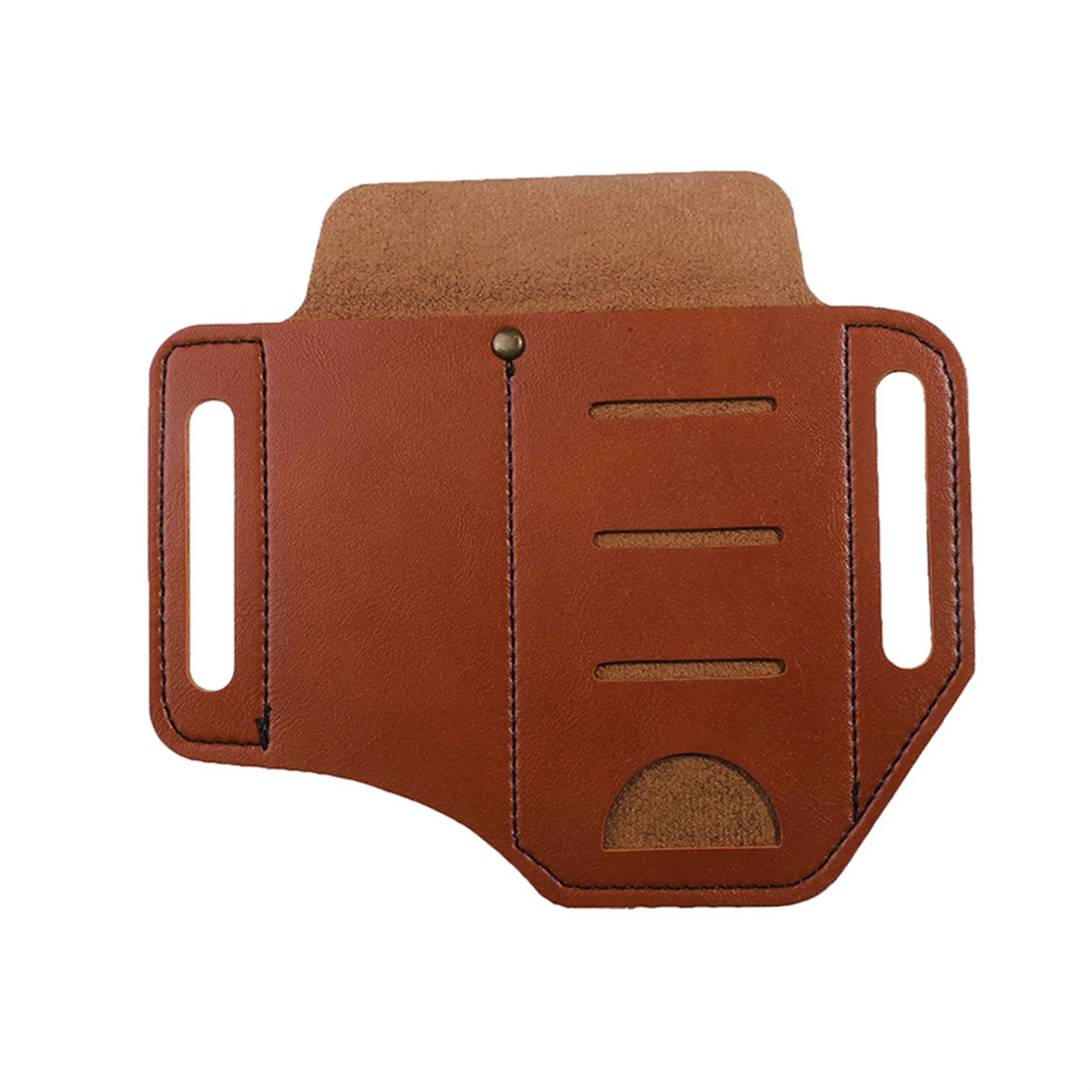 التكتيكية الجلود أداة حزام الحافظة الحقيبة متعددة جيب الخصر حقيبة للتخييم في الهواء الطلق الصيد والعتاد تخزين Multitool #6