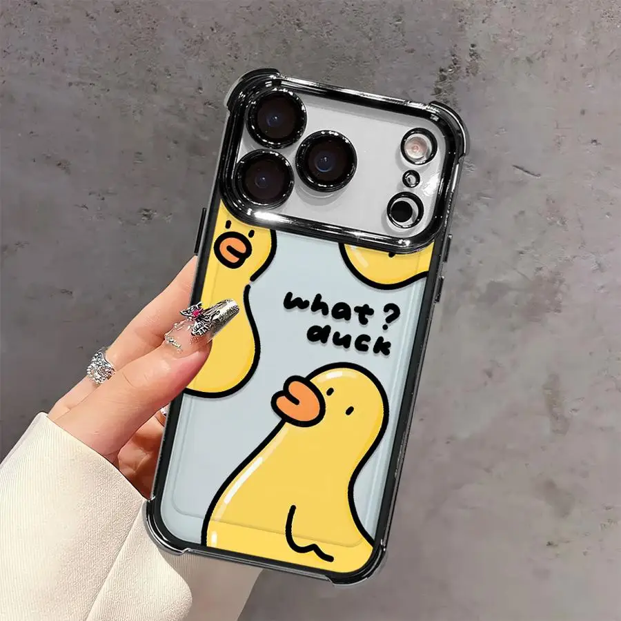 Phone Cover Case for Apple iPhone 17 Pro Max 13 17e 16e 12 Plus 15 16 Pro 11 14 Air Cute Duck Cartoon view 3