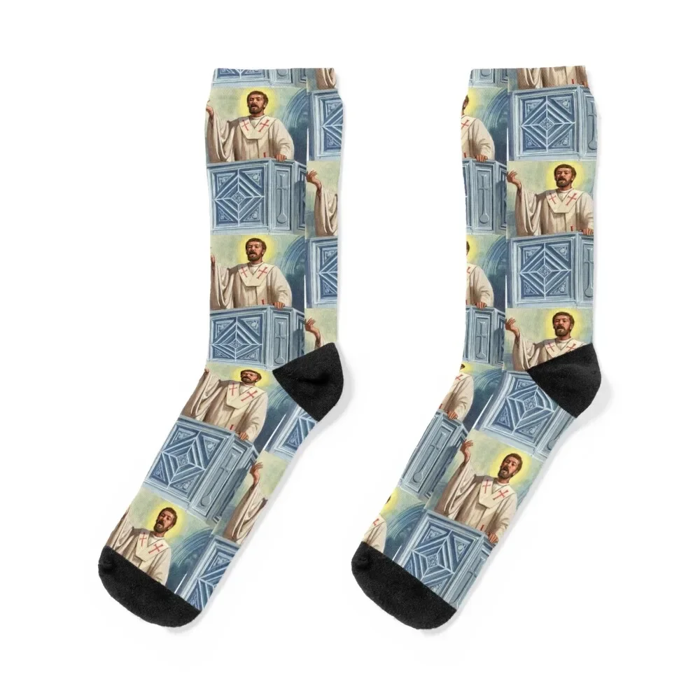 

Saint John Chrysostom Socks crazy Crossfit Socks For Girls Men's