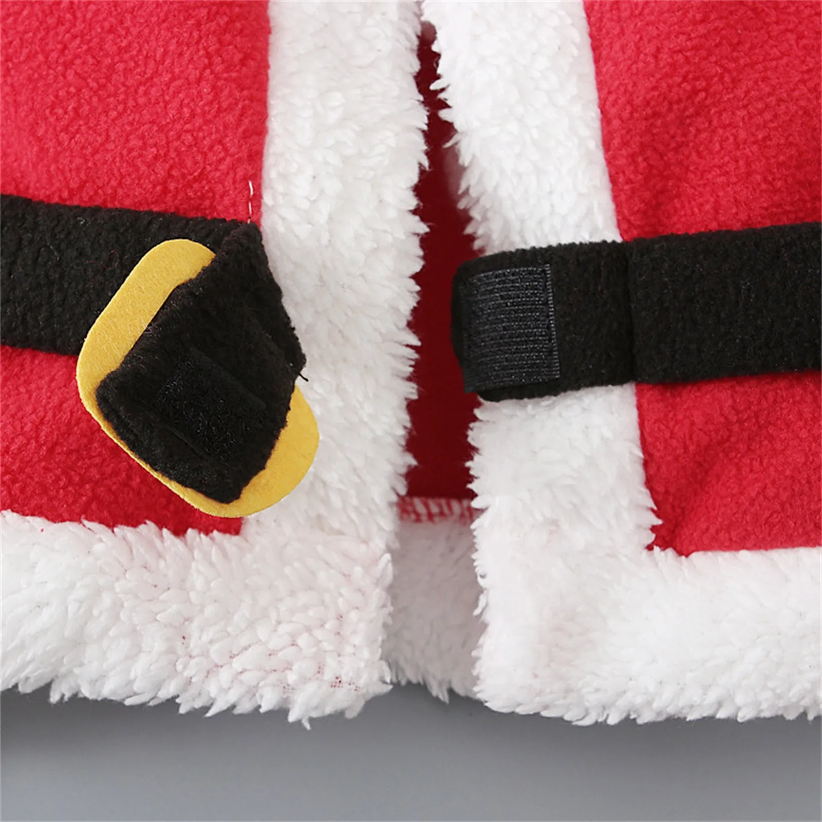 Toddler Boys Girls Christmas Santa Fleece Warm Outwear Cosplay Set Outfits Clothes Infant Long Sleeve