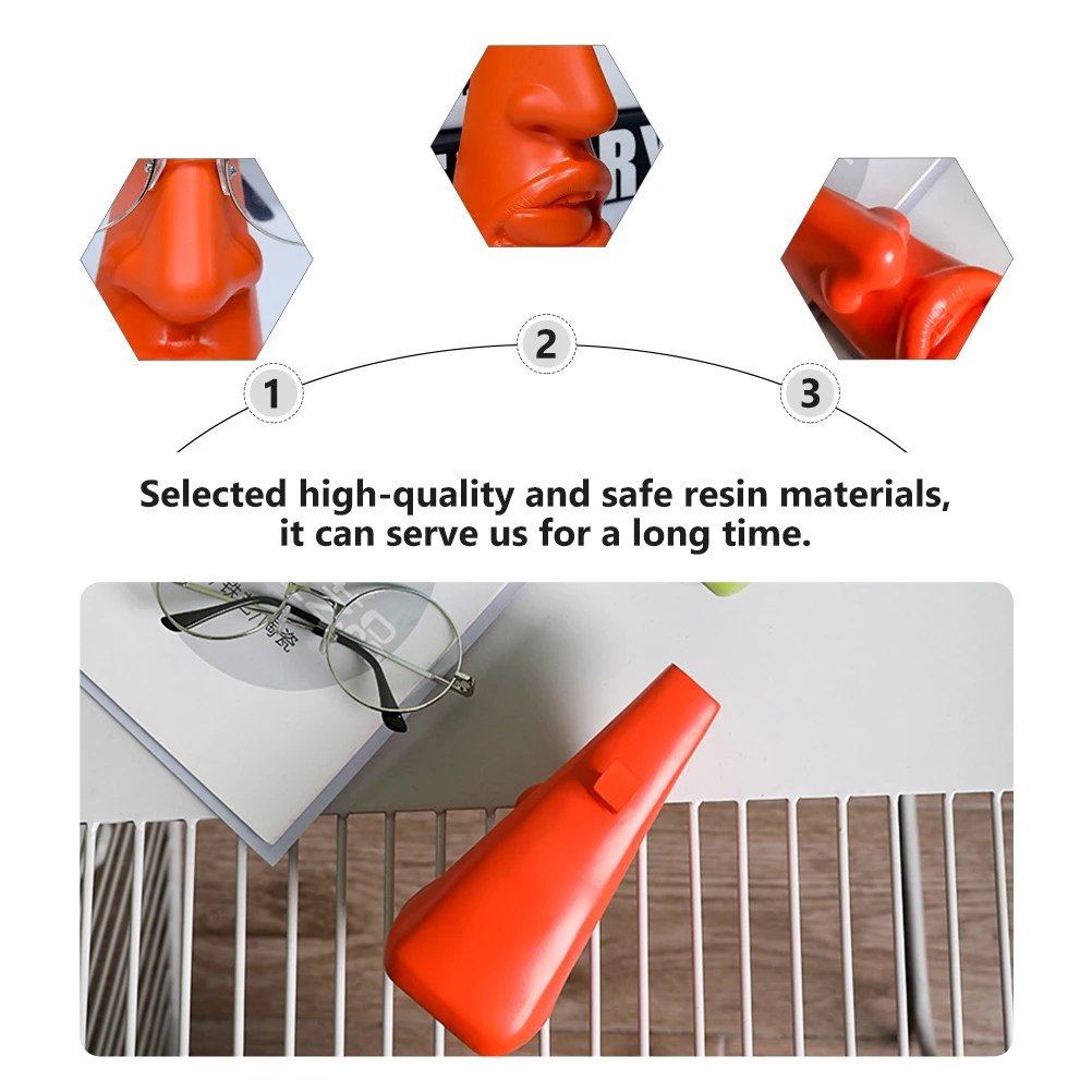 

1Pcs Decorative Vase Adornment Household Glasses Display Rack Resin Handicraft Dynamic Modeling Bright Color No Fading Smooth