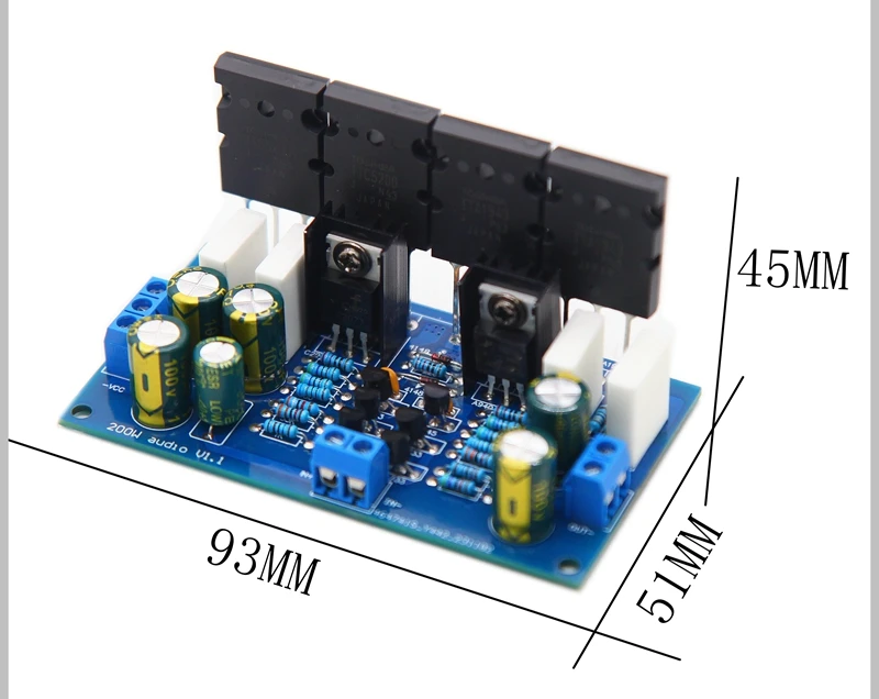 Upgraded Version of the Mono 200W Amplifier Board Audiophile HiFi Amplifier Board 19435200 High-power Household