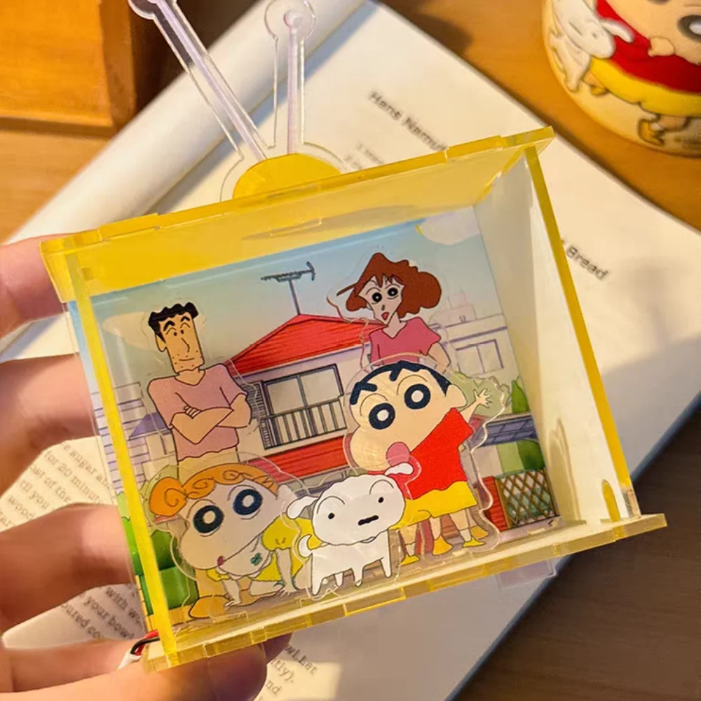 

Anime Crayon Shin-Chan Tv-Shaped Usb Night Light Cute Acrylic Bedroom Bedside Cartoon Decorative Lamp Girls Christmas Gifts