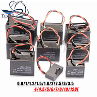 1PCS CBB61 450V Start Capacitor 0.8 1 1.5 1.8 2 2.5 3 4 5 6 7 8 10 12 15 18 20UF Fan Ceiling Exhaust Motor Run Capacitor CBB61