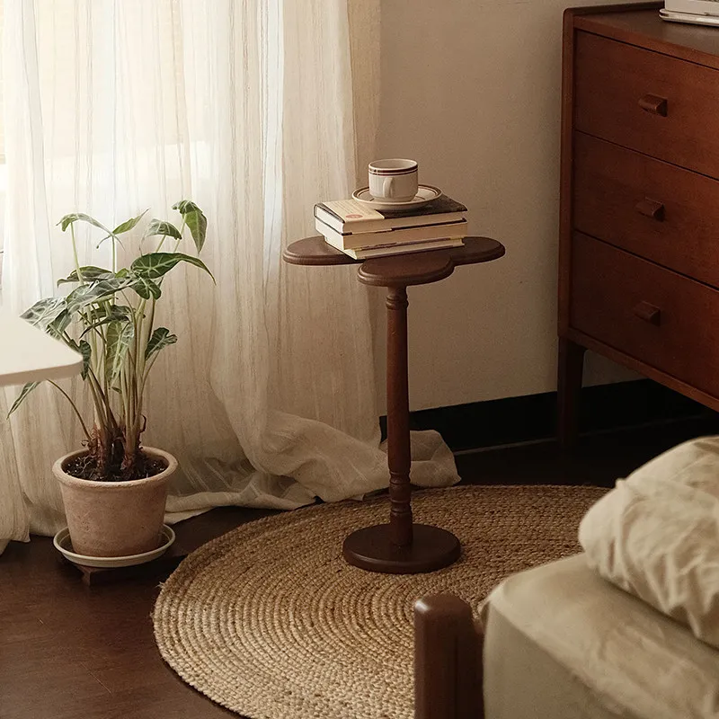 French retro small table sofa butterfly small side table coffee table modern simple household light luxury high-end bedside