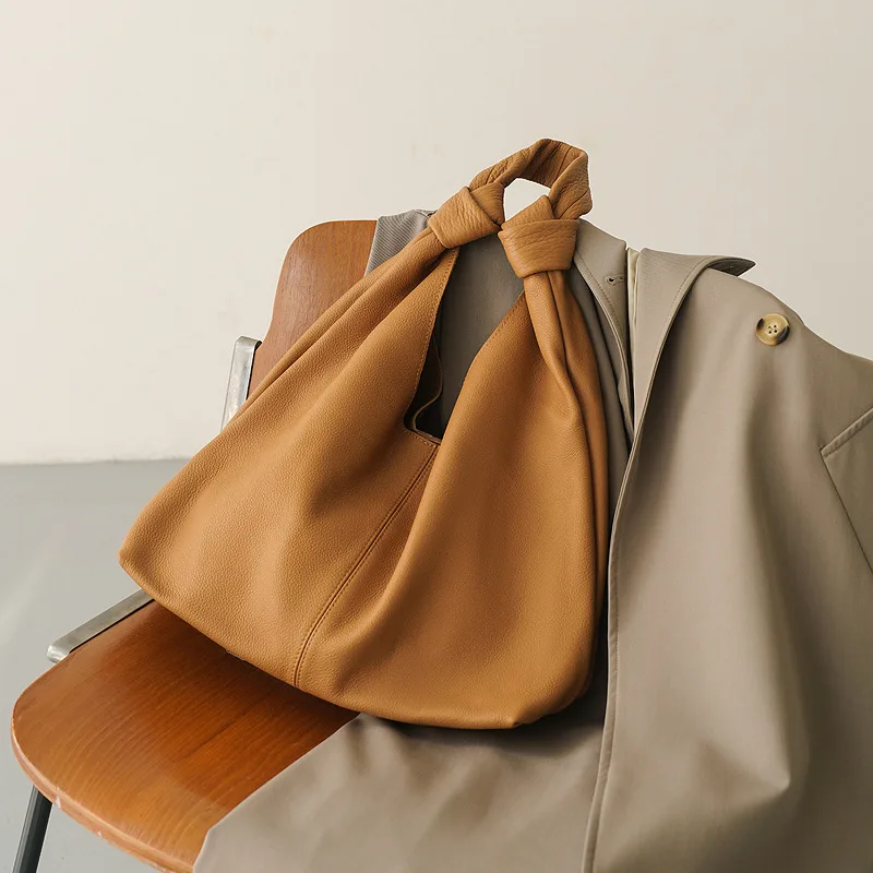 

2025 New Genuine Leather Women's Bag High-end Handbag Commuting Tote Bag Soft Cowhide Large Capacity Shoulder Bags