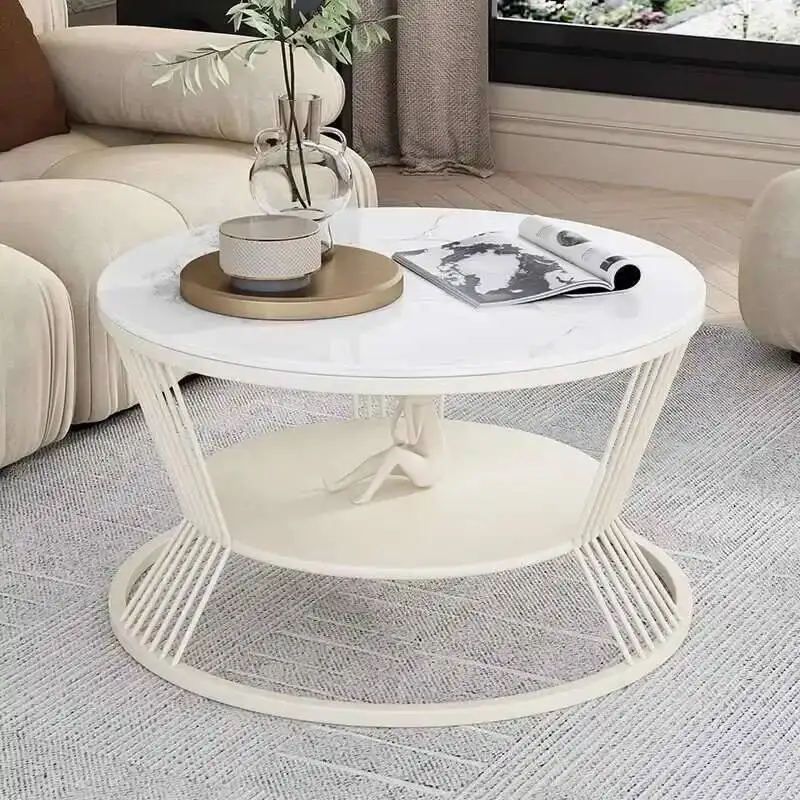 Coffee Living Room Aesthetic Coffee Table Trau Table Metal Nordic Mesa Lateral Bed White Gold Stoliki Do Kawy Furniture For Home