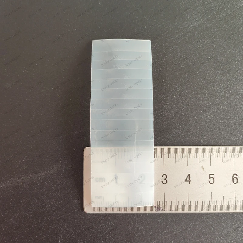 73.8X26.2mm Optical PIR HDPE Human Body Infrared Sensor Fresnel Lens PIR Lens 16m Sensing Distance Focal Length 25mm